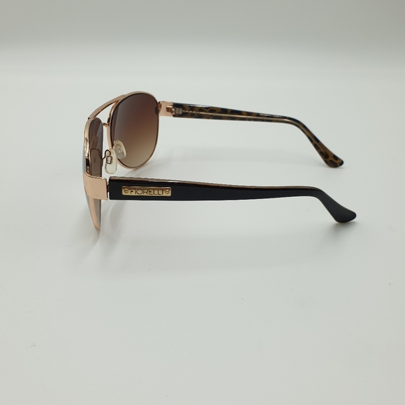 ⬇️$40⬇️Forielli Brown Lens Gold tone Metal Aviator Sunglasses Rome - Picture 8 of 16